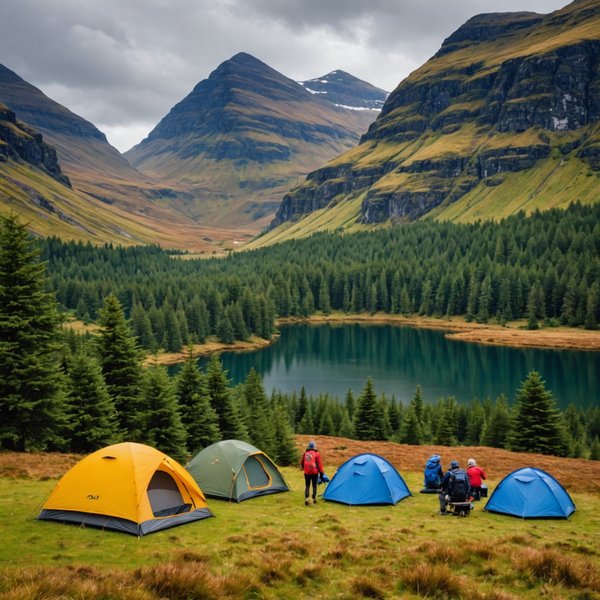 Comment organiser un camping pour une expédition de randonnée dans les Highlands écossais?