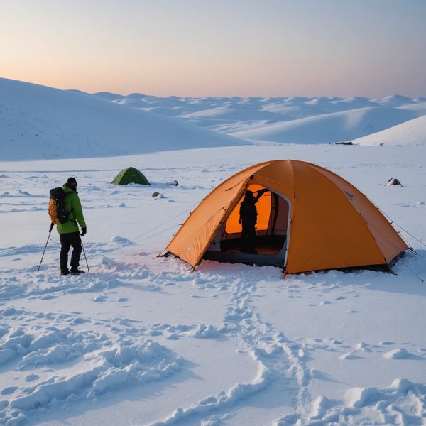 Comment choisir une tente adaptée pour un camping en région de steppe en hiver?